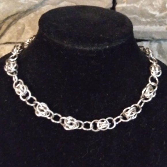 **SALE PRICE** (Unisex) Fieldstone Chain Mail Necklace - Picture 1 of 10